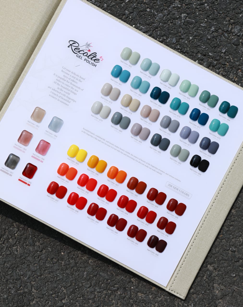 208 colour set 15ml gel polish